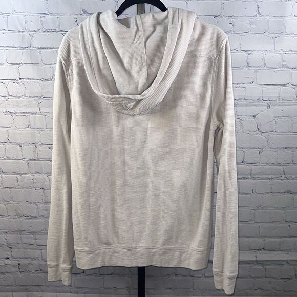 🧥 AllSaints Light Tan Zip-Up Hoodie - Size XL - Picture 4 of 4